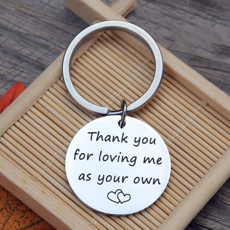 XGAKWD Step Mom Mother Gift, Thank You for Loving Me as Your Own, Mom in Law Gifts Idea for Mothers Day from Husband Daughter Son Kids - Image 3